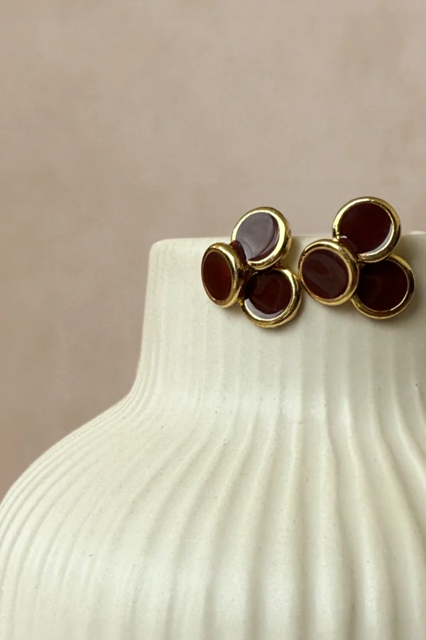 KOLCZYKI BURGUNDY GLASS